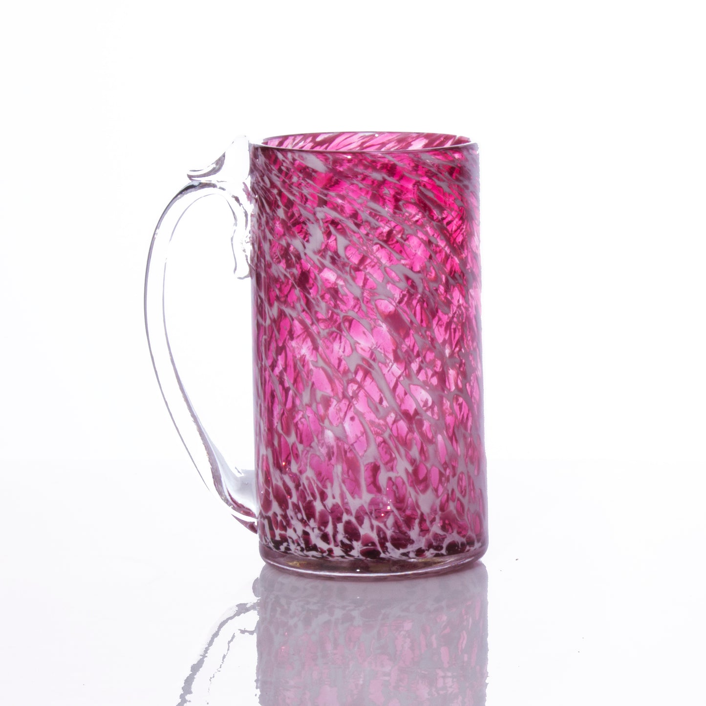 Large Glass Mug - Pink Wisp