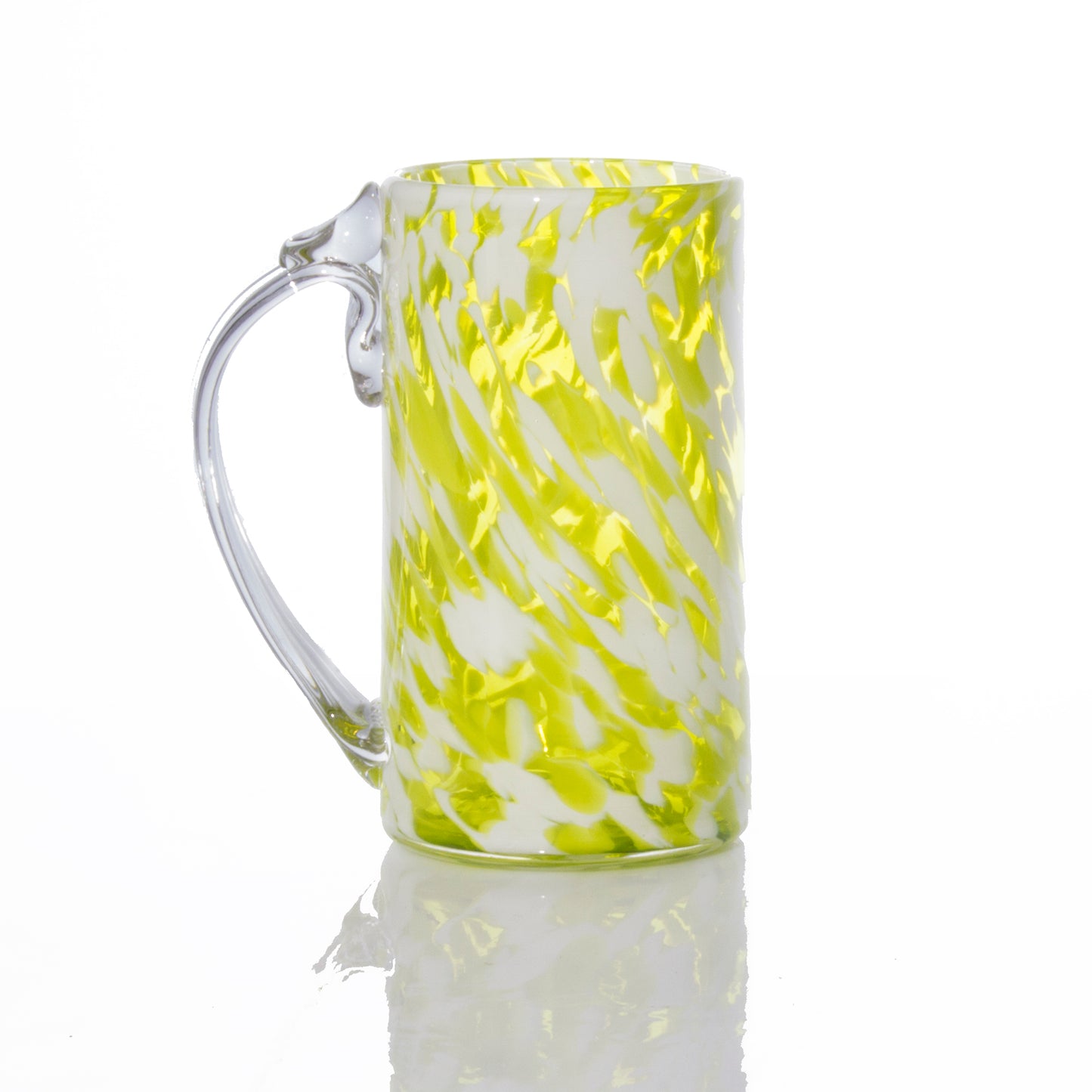 Large Glass Mug - Lime Green