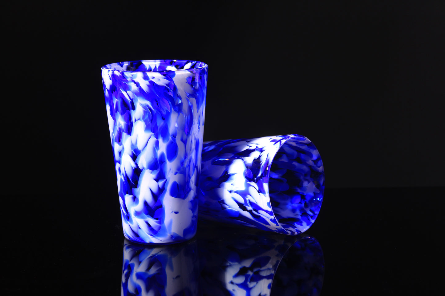 Pint Glass - Spotted Cobalt