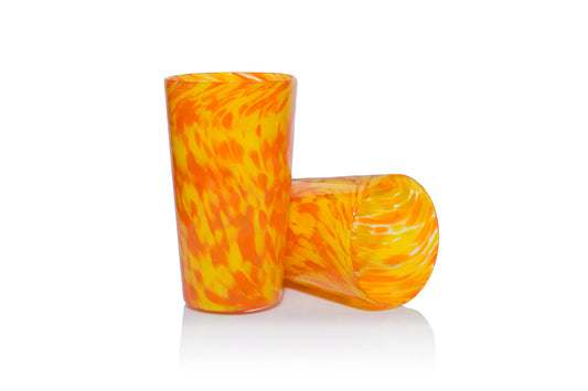 Pint Glass - Orange & Yellow